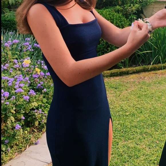 navy blue prom dress - Picture 2 of 2